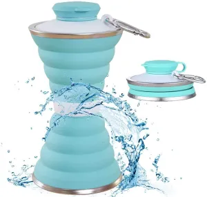 Silicone Water Bottle - Collapsible Water Bottle - Sport Water Bottle