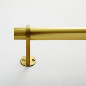 Simple Metal Rod Antique Brass 48''-88''