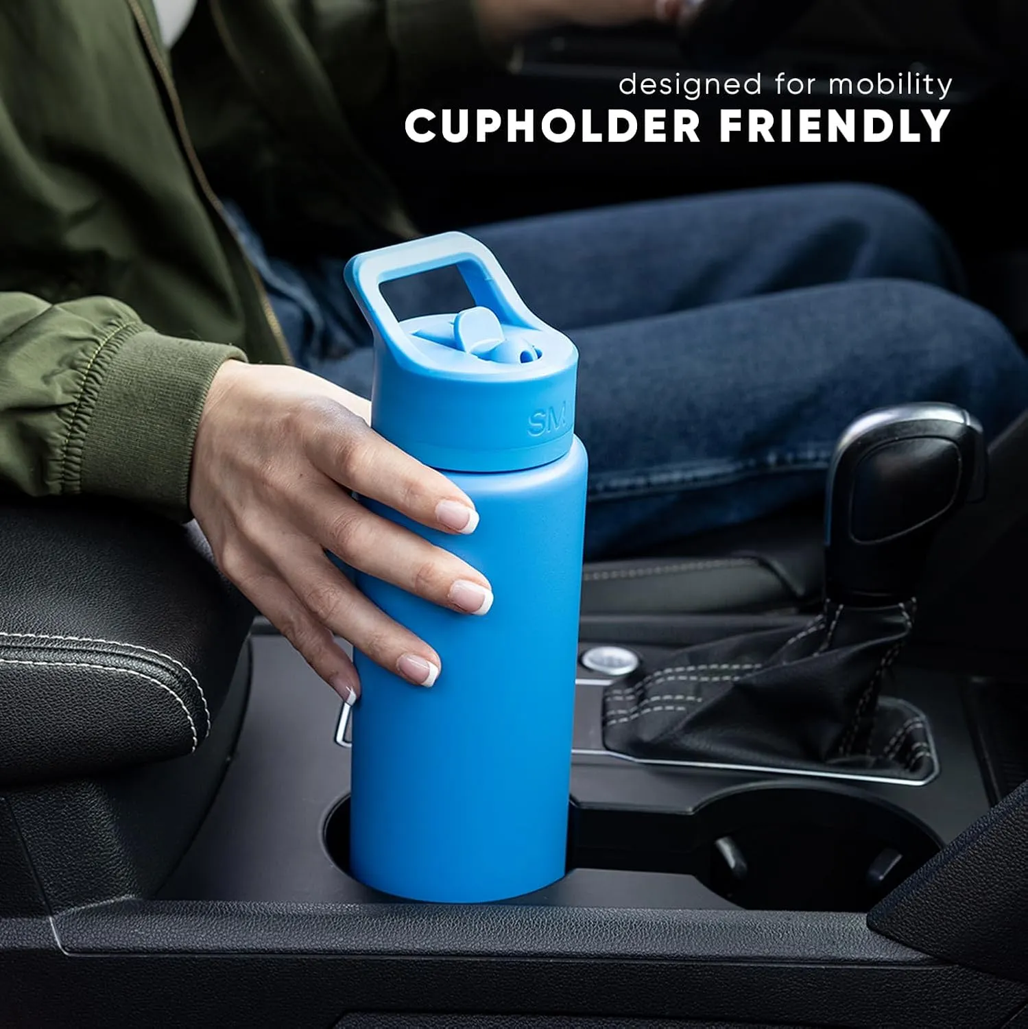 Simple Modern Kids Water Bottle with Straw Lid | Vacuum Insulated Stainless Steel Metal | Reusable Leak Proof BPA-Free Thermos for School | Summit Collection | 18oz, Kelly Green