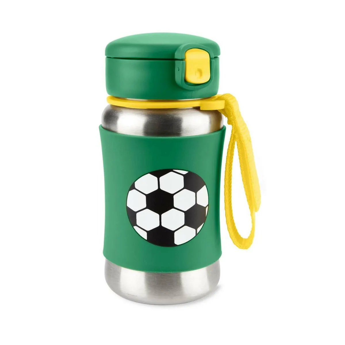 Skip Hop Spark Style Stainless Steel Straw Bottle - Soccer