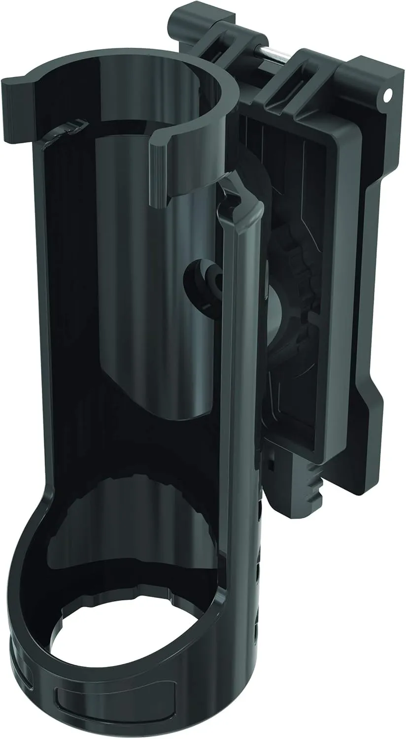Smith & Wesson Adjustable Retention Flashlight Holster with 360° Rotation, Quick-Release Belt Clip and Adaptability for Security, Tactical and EDC