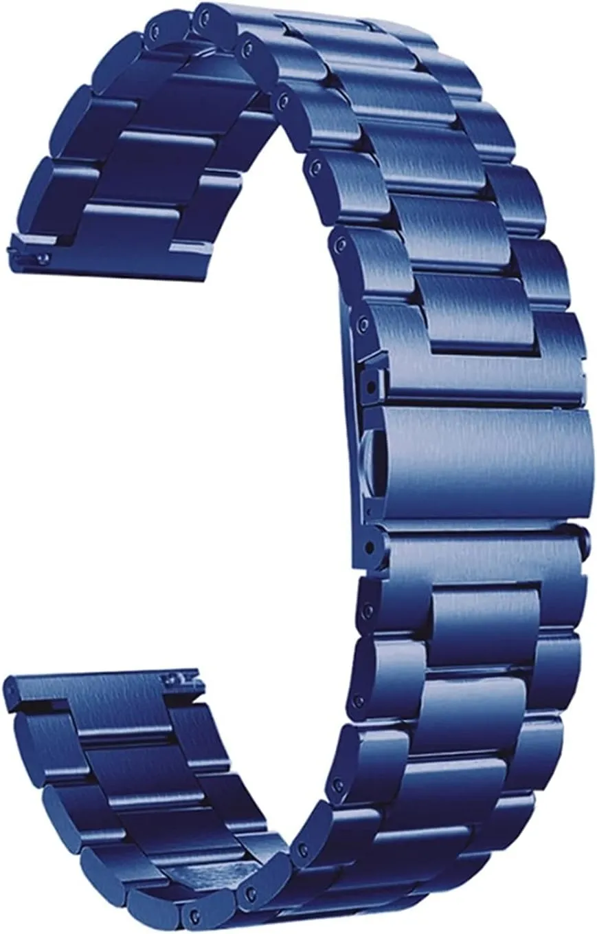 solid metal wristband for watch strap, quick release stainless steel strap replacement 20mm 22mm bracelet