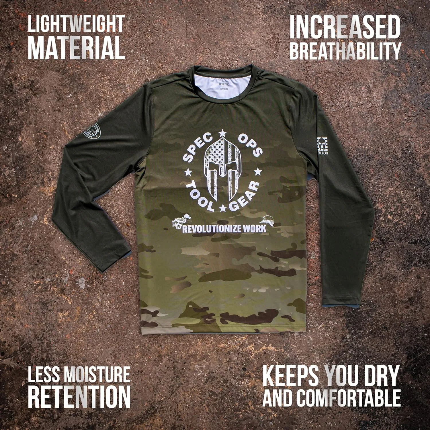 Spec Ops Tool Gear Tactical Construction T-Shirt for Men, Great for Working & Outdoor Activities
