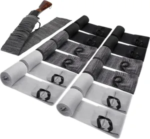 Sratte 12 Pcs 54 Inch Gun Socks Silicone Anti Rust Thick Gun Sleeve Waterproof with Drawstring Closure Bulk Pack for Tactical Hunting