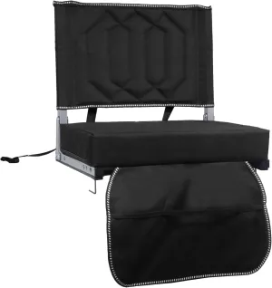 Stadium Seats for Bleachers with Back Support, Bleacher Seats with Backs and Cushion Wide, Portable Folding Comfort Stadium Chair with Shoulder Strap, Carry Handle, Storage Pockets