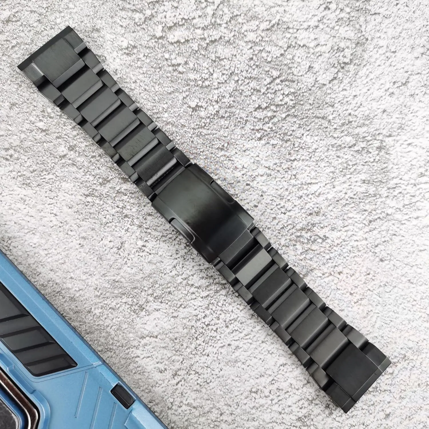 Stainless Steel Band for Garmin,26mm Quick Release Metal Bracelet Strap with Tortoise Buckle,for Garmin Fenix 7X/6X Pro/5X/5X Plus/3/3HR Smartwatch (Black)