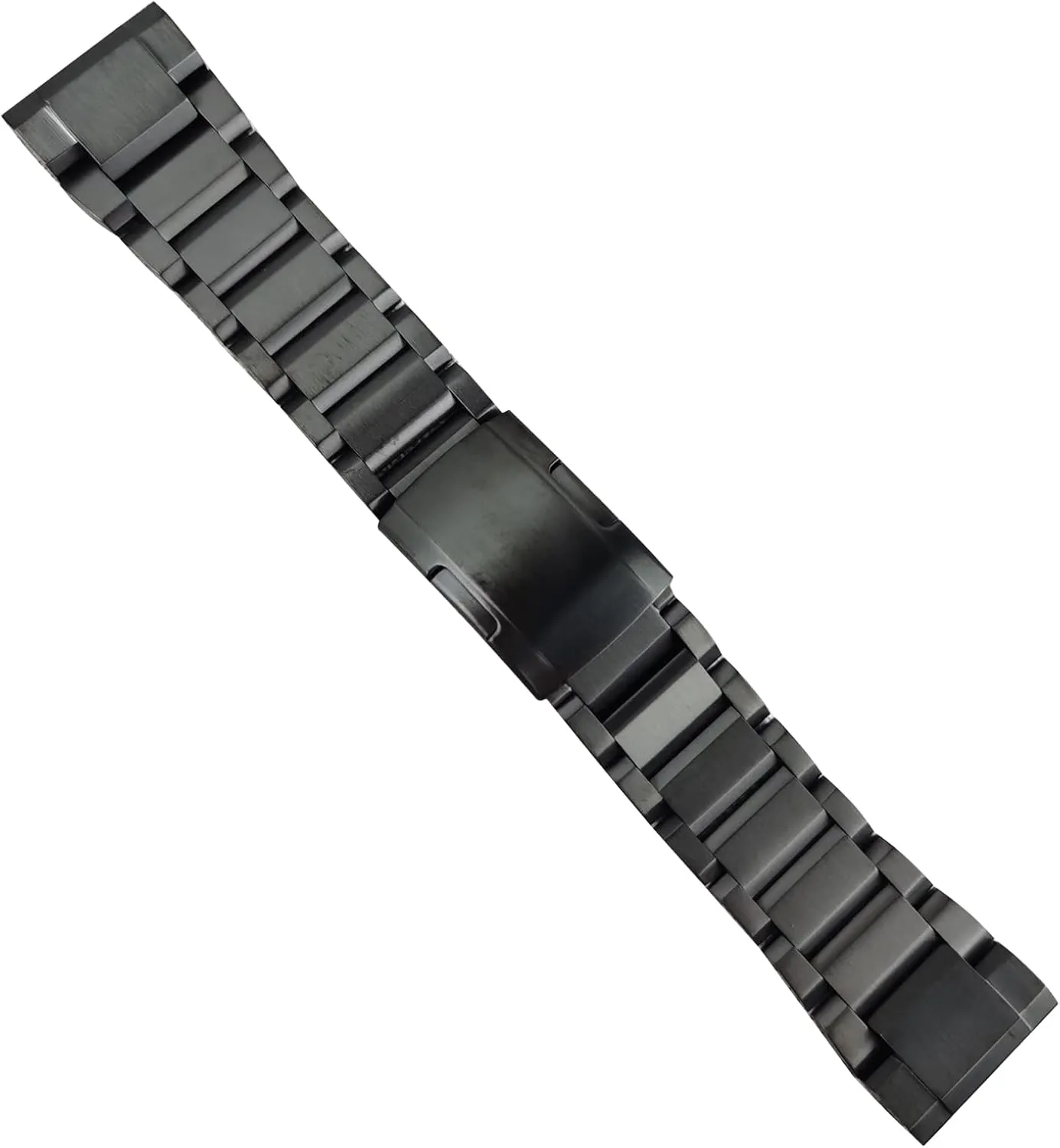 Stainless Steel Band for Garmin,26mm Quick Release Metal Bracelet Strap with Tortoise Buckle,for Garmin Fenix 7X/6X Pro/5X/5X Plus/3/3HR Smartwatch (Black)