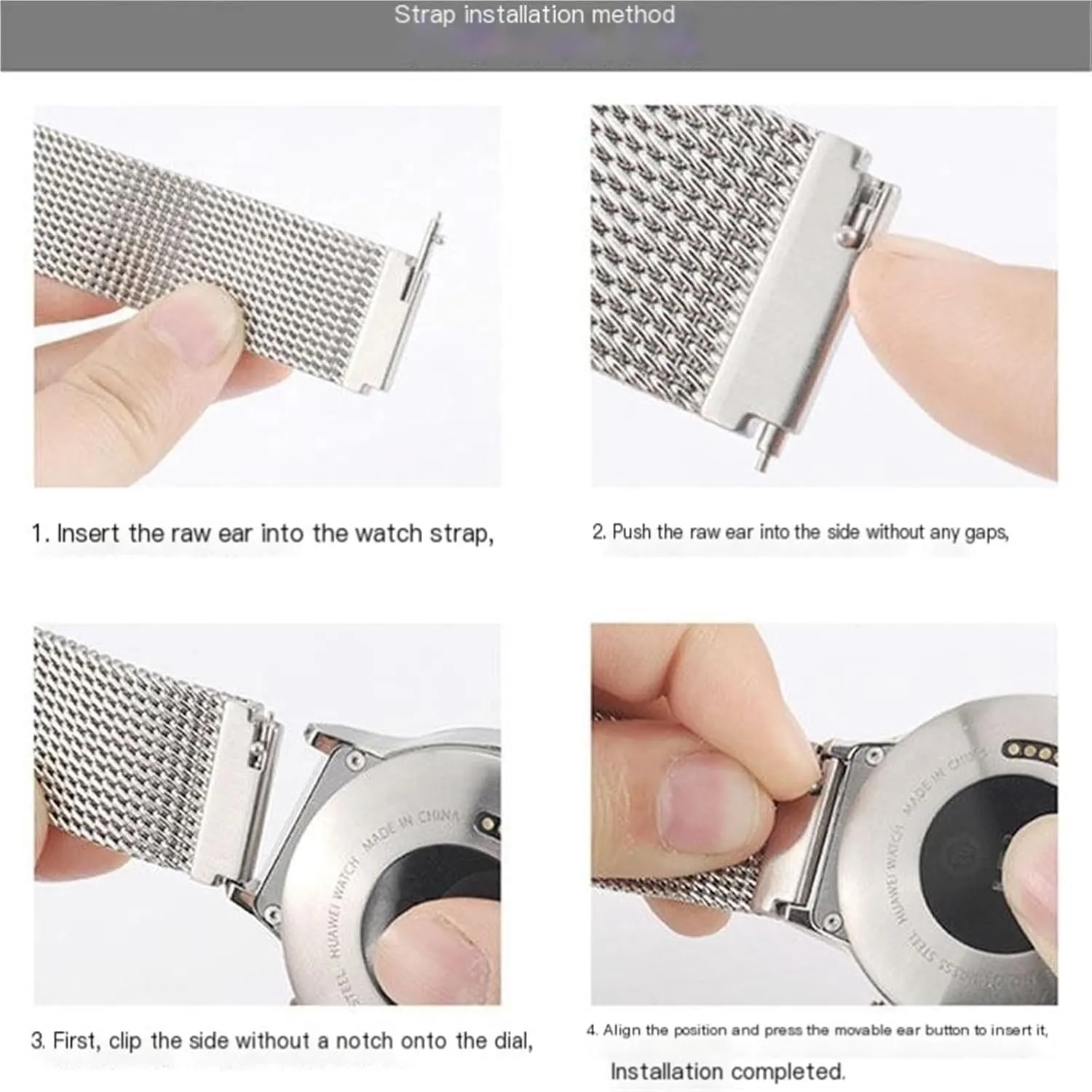 Stainless Steel Ceramic Watch Band 20mm22mm Quick Release Mens Womens Universal Watch Accessories