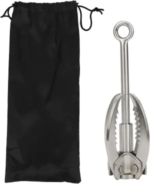 Stainless Steel Grappling Hook, Folding Claw Outdoor Survival Tool for Rock Climbing and Adventure Activities