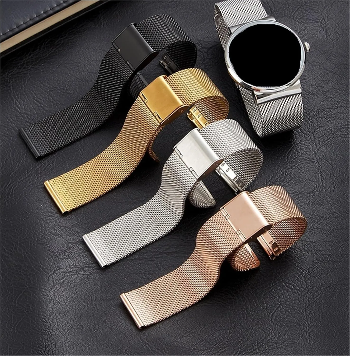 Stainless steel mesh strap unisex quick-release mesh strap
