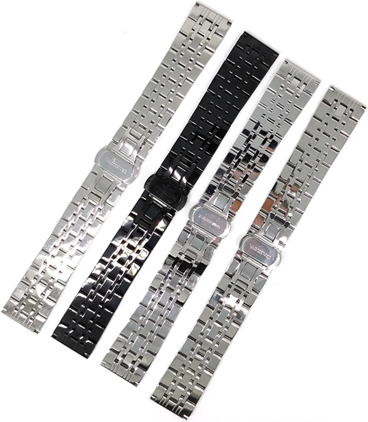 Stainless Steel Metal Watch With Folding Buckle Universal Wristband