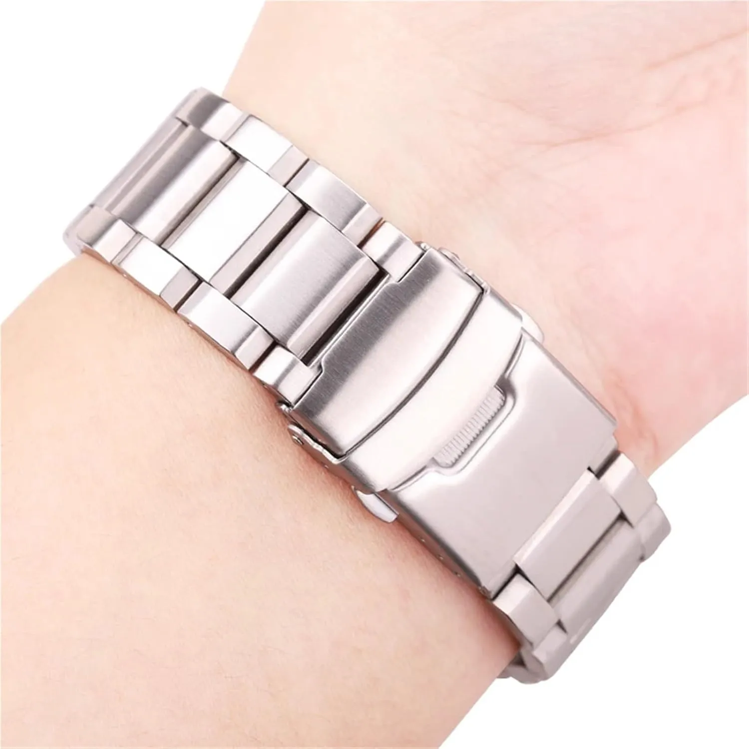 Stainless Steel Watch Strap 20mm 22mm Bracelet Solid Metal Watch Bands Watch Accessories Universal
