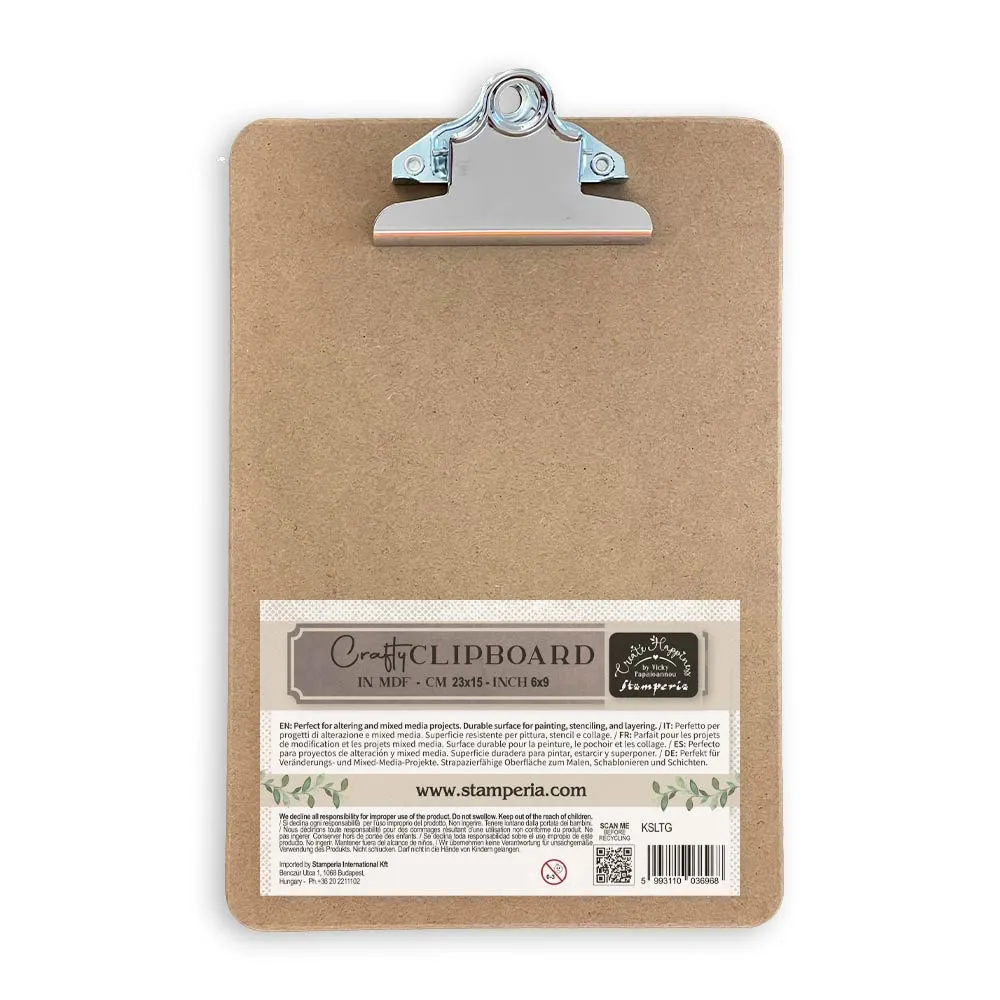 Stamperia - Create Happiness Crafty clipboard 6"x9"
