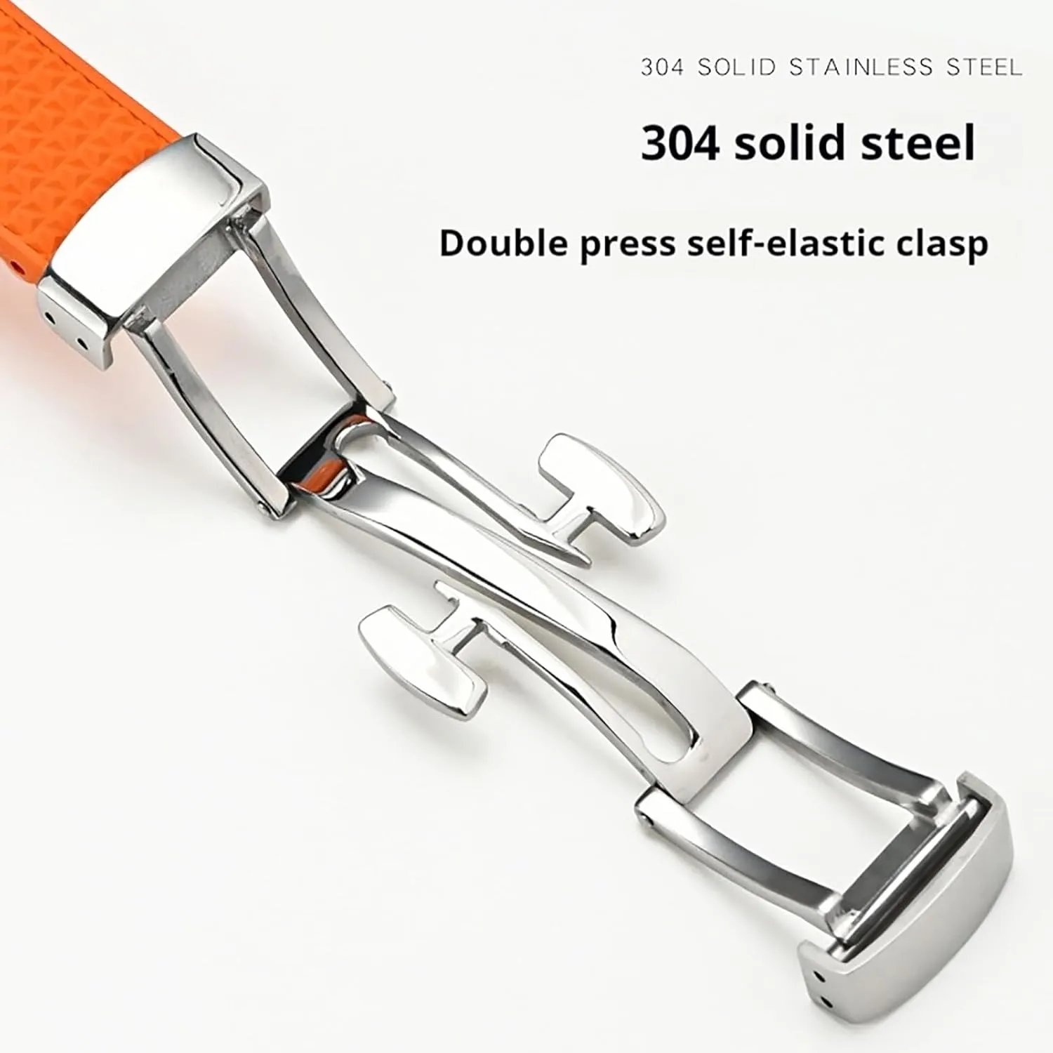 Stanchev Strap for Tissot PRX, Soft Fluororubber Folding Clasp Band, Cut to Size 11/12mm Men Women Replacement Bands for Tissot PRX Series Watch 35mm 40mm