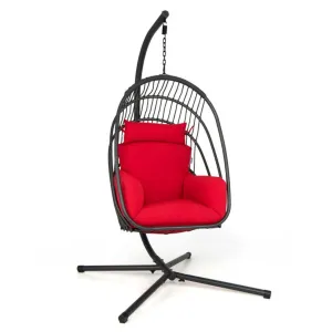 Stand Bulk discount Pillow Egg Hanging Chair Soft Cushion with Folding Rapid support Swing Hammock