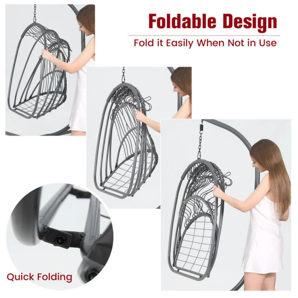 Stand Bulk discount Pillow Egg Hanging Chair Soft Cushion with Folding Rapid support Swing Hammock