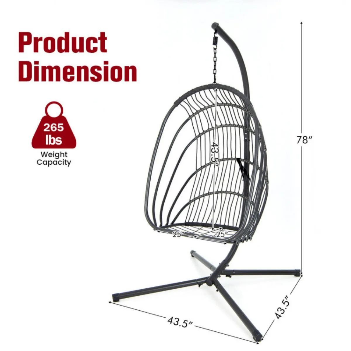 Stand Bulk discount Pillow Egg Hanging Chair Soft Cushion with Folding Rapid support Swing Hammock
