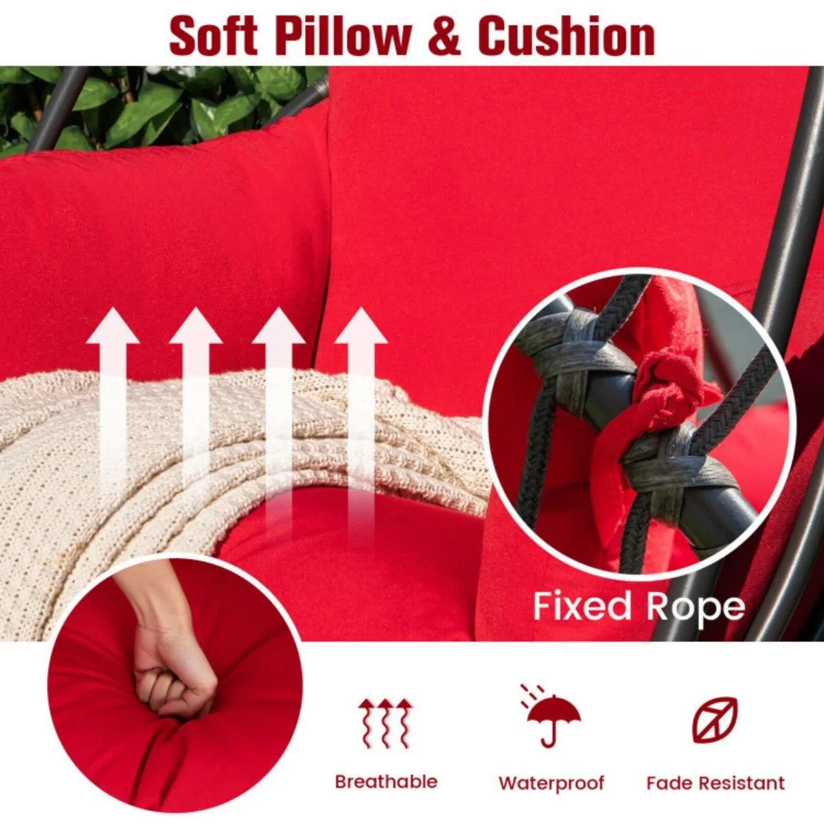 Stand Bulk discount Pillow Egg Hanging Chair Soft Cushion with Folding Rapid support Swing Hammock