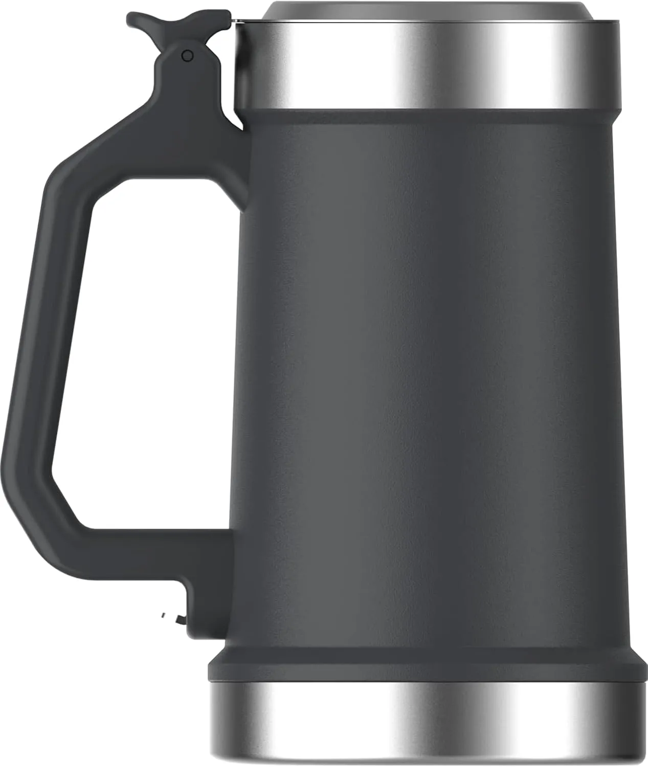 Stanley Classic Bottle Opener Beer Stein 24 oz | Flip Up Lid and Heavy Duty Handle with Built In Bottle Opener | Insulated Stainless Steel Beer Mug | BPA-Free | Hammertone Green