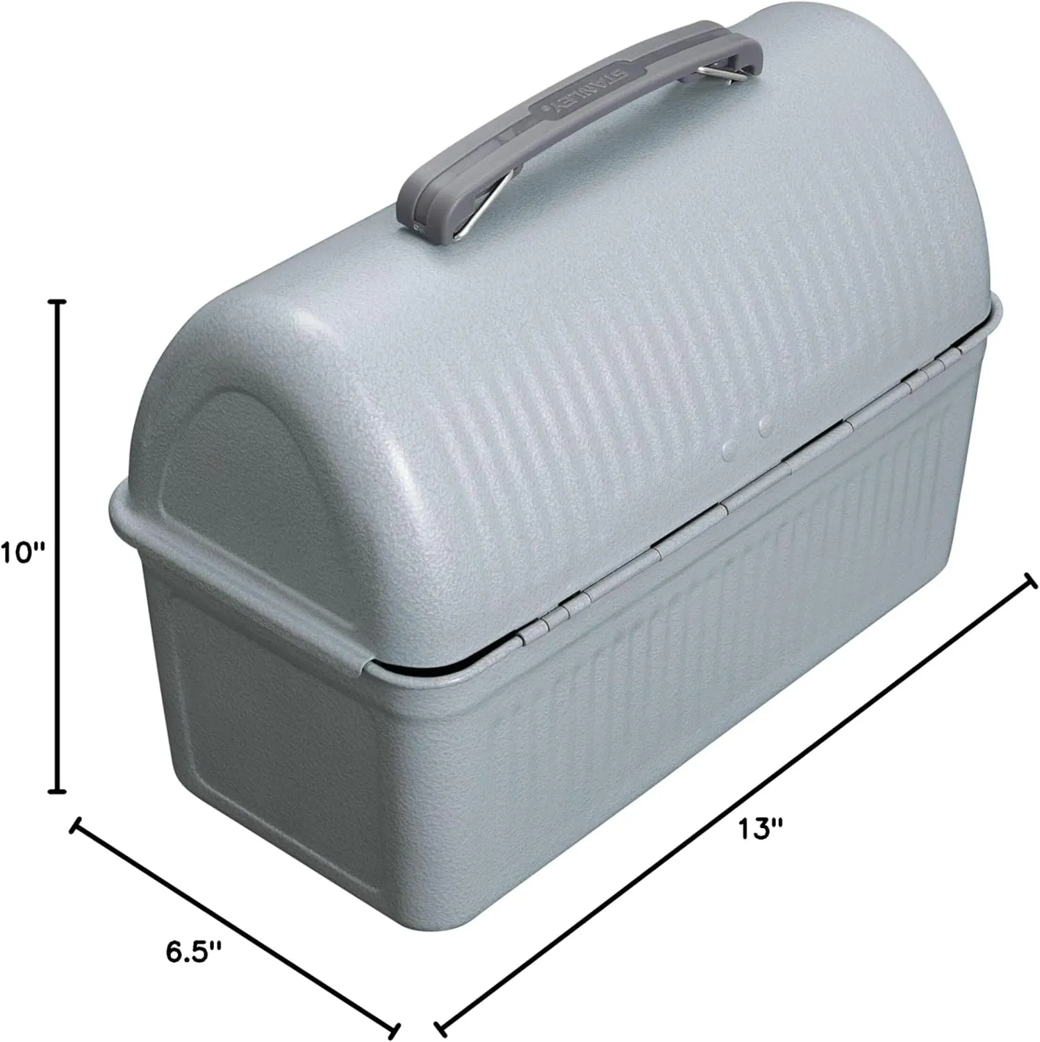 Stanley Classic Lunch Box 10 qt | Vintage Metal Lunchbox | Durable Meal Container with Handle and Latch | Stores Food, Drinks, Thermos, Water Bottle