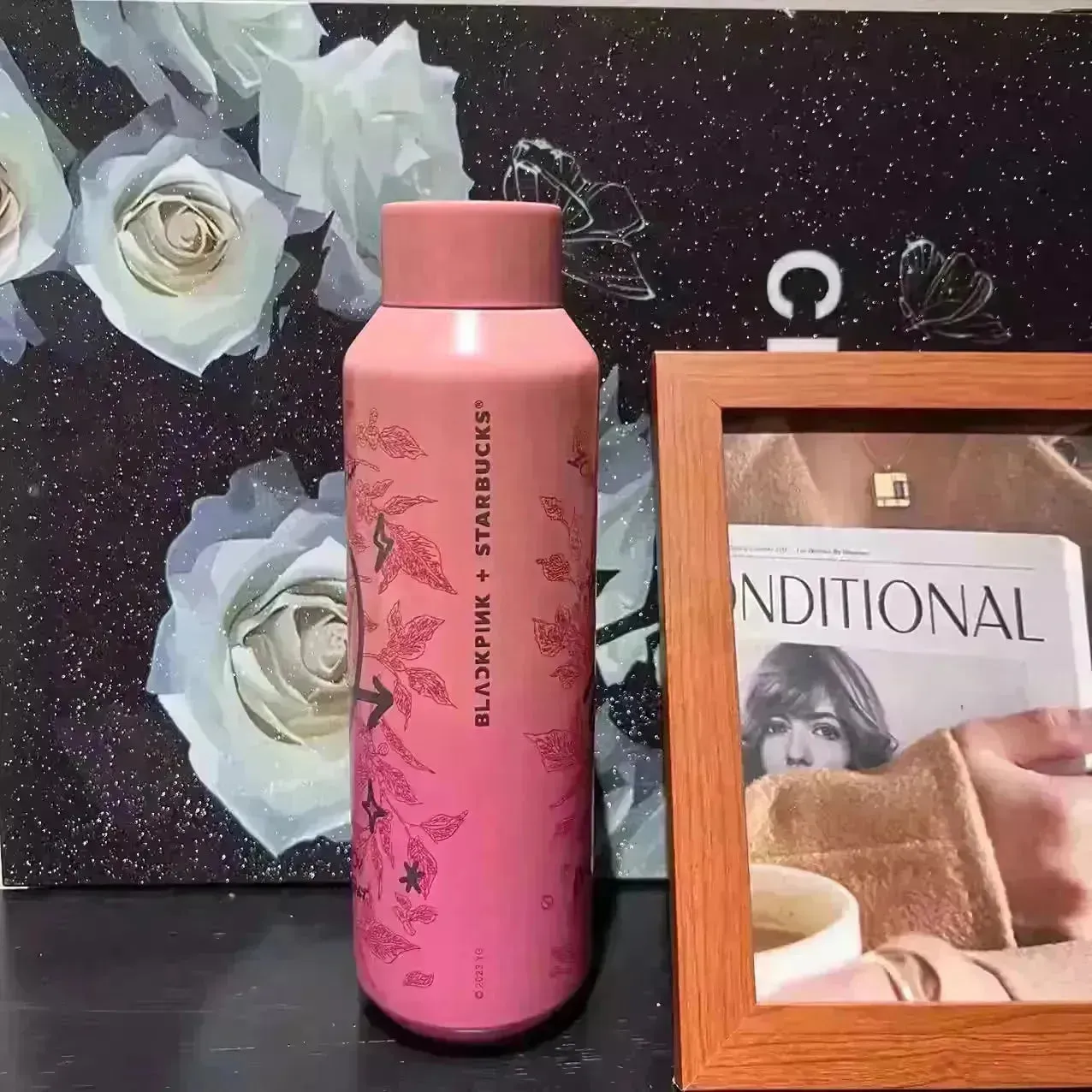Starbucks Black Pink Graffiti Thermos (591 ml)