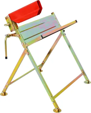 Stay Safe and Efficient with Folding Log Cutter with Chainsaw Holder, Rust-Resistant Steel Construction, Easy to Measure Cuts, Silver
