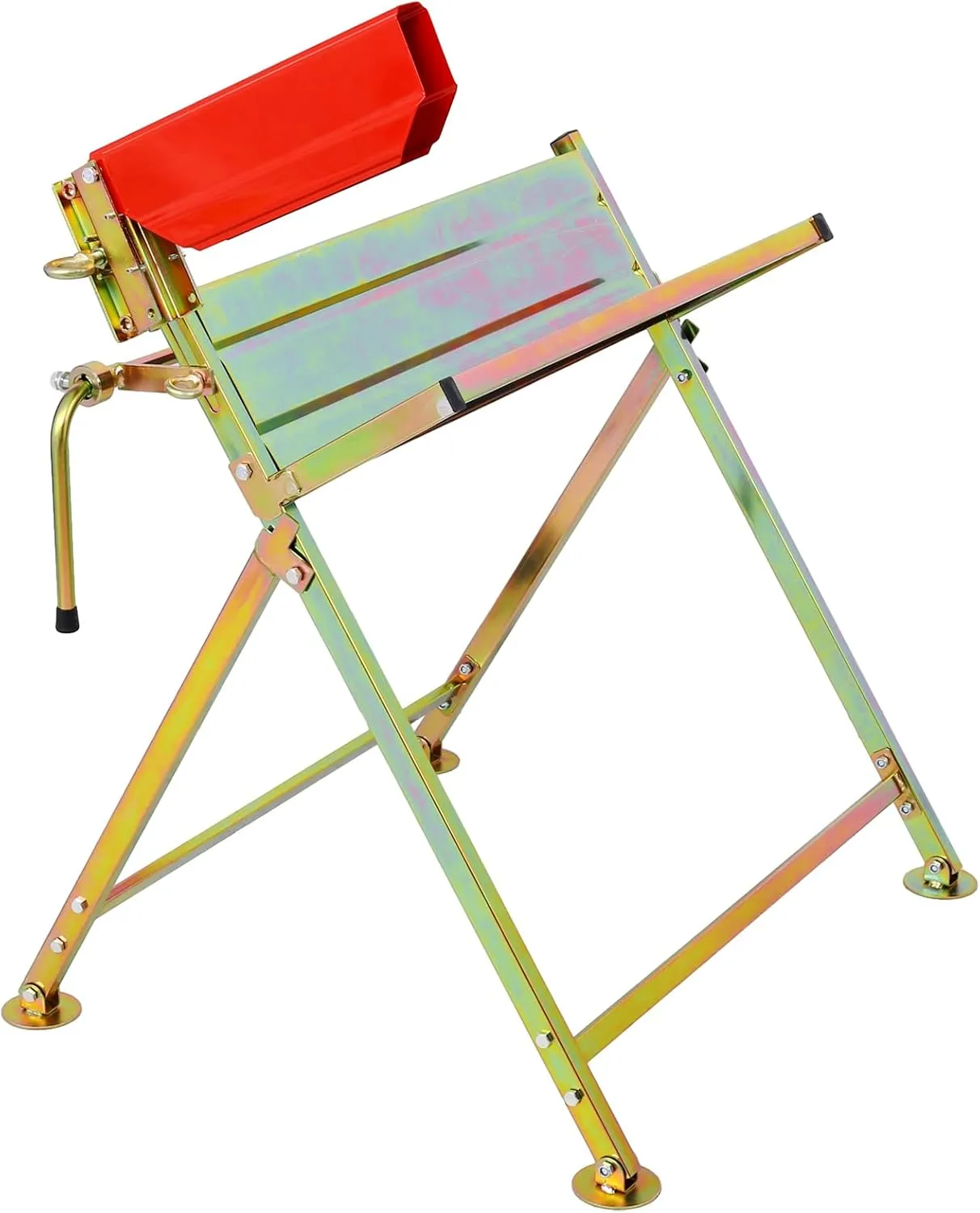 Stay Safe and Efficient with Folding Log Cutter with Chainsaw Holder, Rust-Resistant Steel Construction, Easy to Measure Cuts, Silver