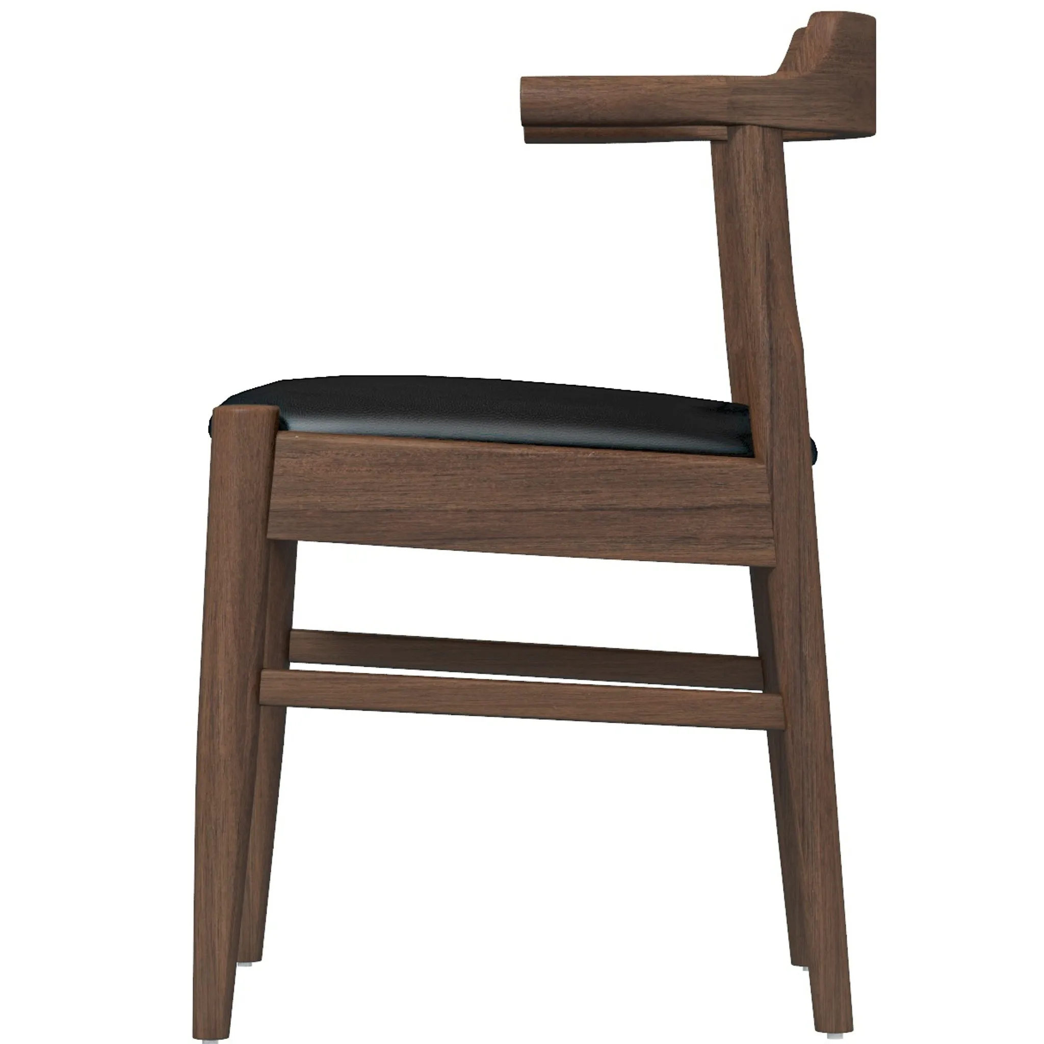 Sterling Dining Chair Black Leather Set of 2