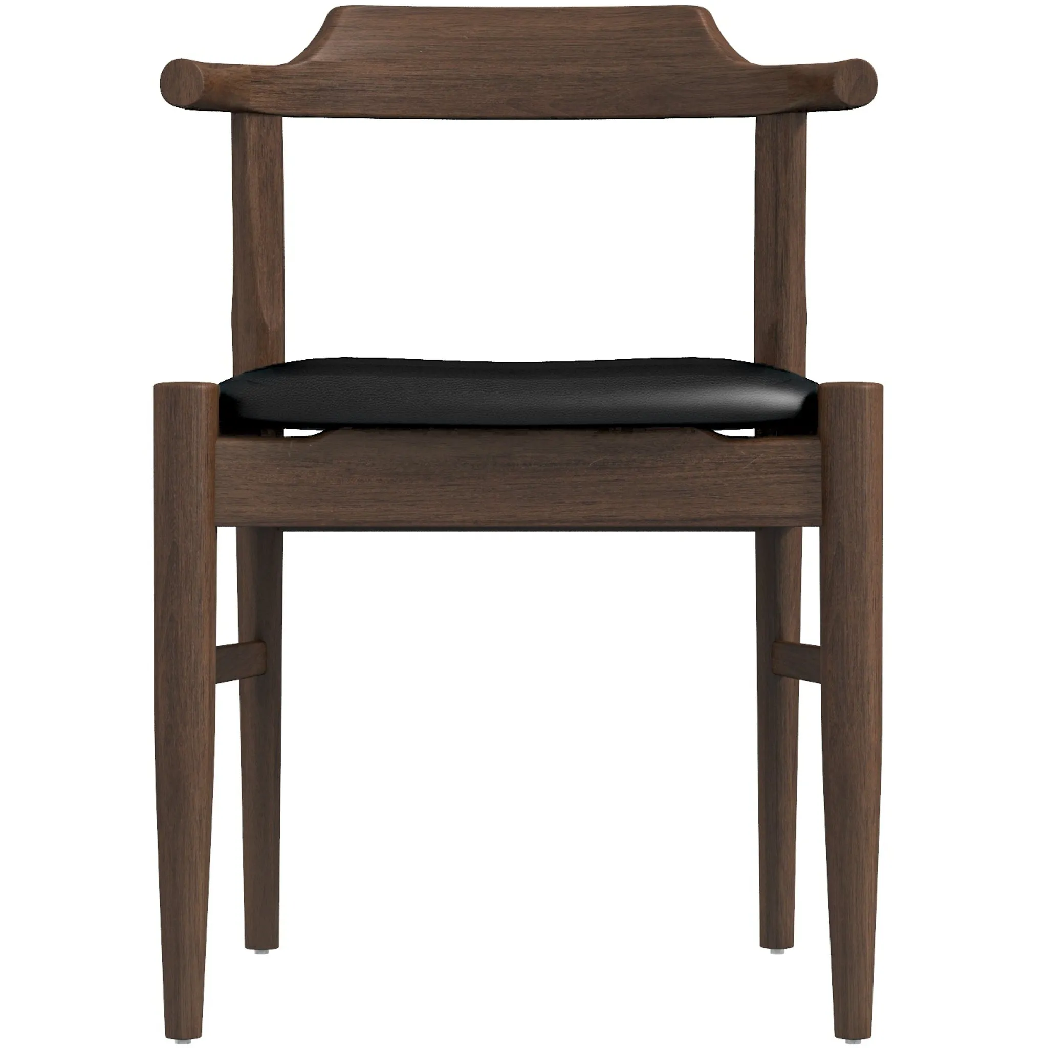 Sterling Dining Chair Black Leather Set of 2
