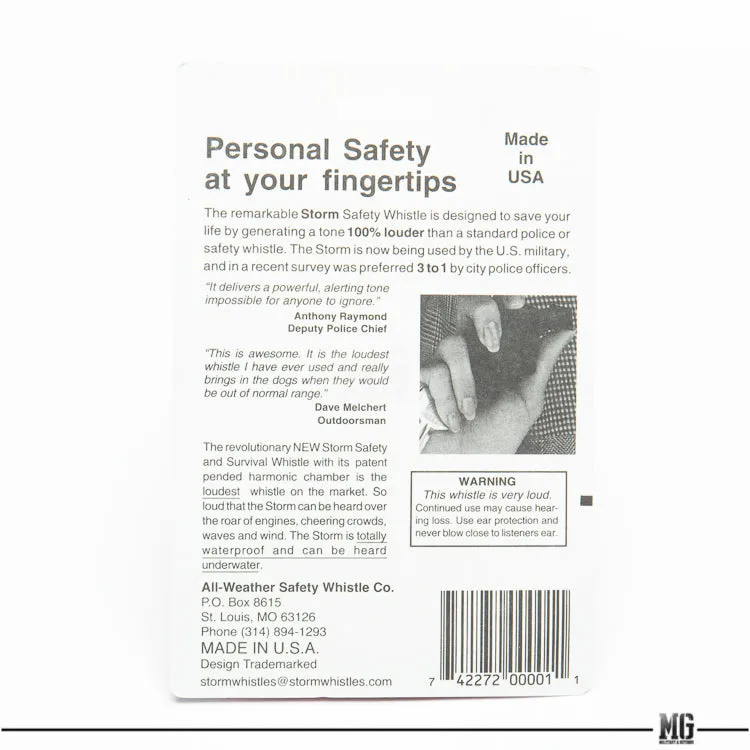 Storm All Weather Survival Safety Whistle