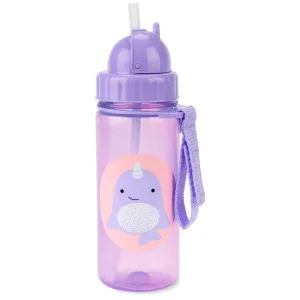 STRAW BOTTLE NARWHAL