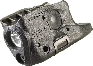 Streamlight 69272 TLR-6 100-Lumen Tactical Weapon Light with Integrated Red Aiming Laser Designed Exclusively and Solely for Glock 26/27/28/33/39, Black
