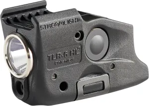 Streamlight 69343 TLR-6 HL 300-Lumen Rechargeable Tactical Weapon Light with Integrated Red Aiming Laser Designed Exclusively and Solely for Select Glock Railed Handgun Models Only, Black