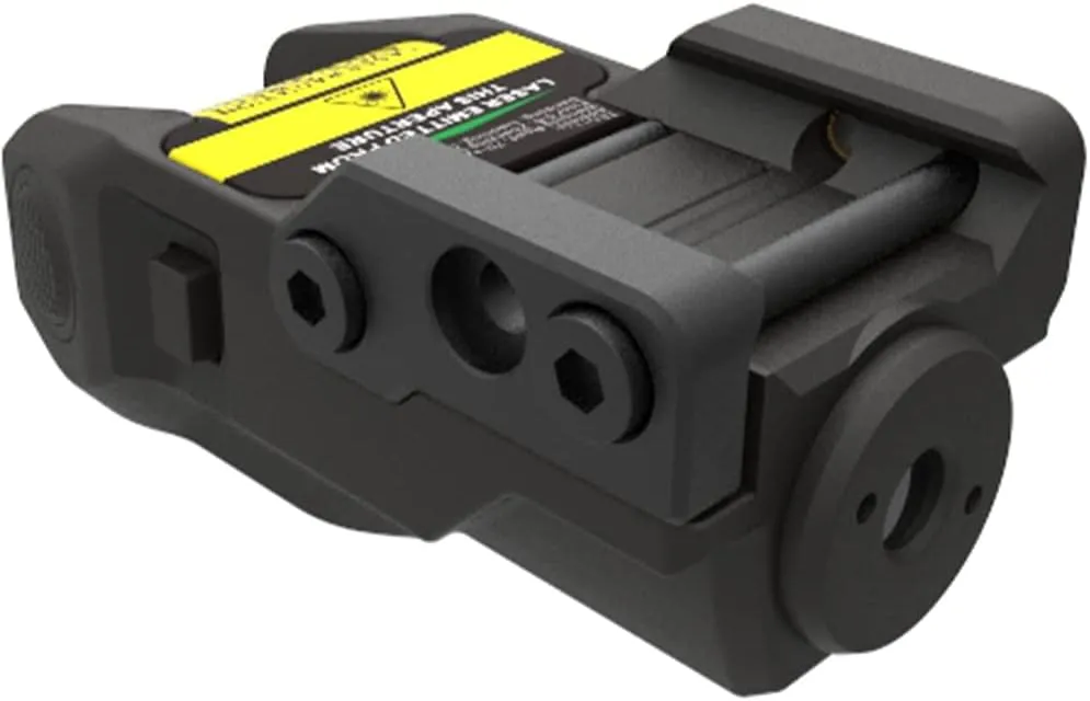 Sub Compact Tactical Rail Mount Low Profile Laser Sight for Pistol Handgun Rifle, Build-in USB Magnetic Touch Rechargeable Battery Accessory Remaining Display