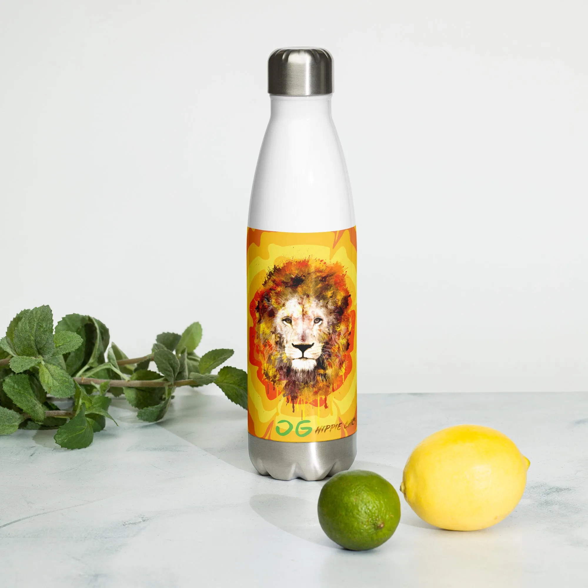 Sunny Flower Stainless Steel Water Bottle