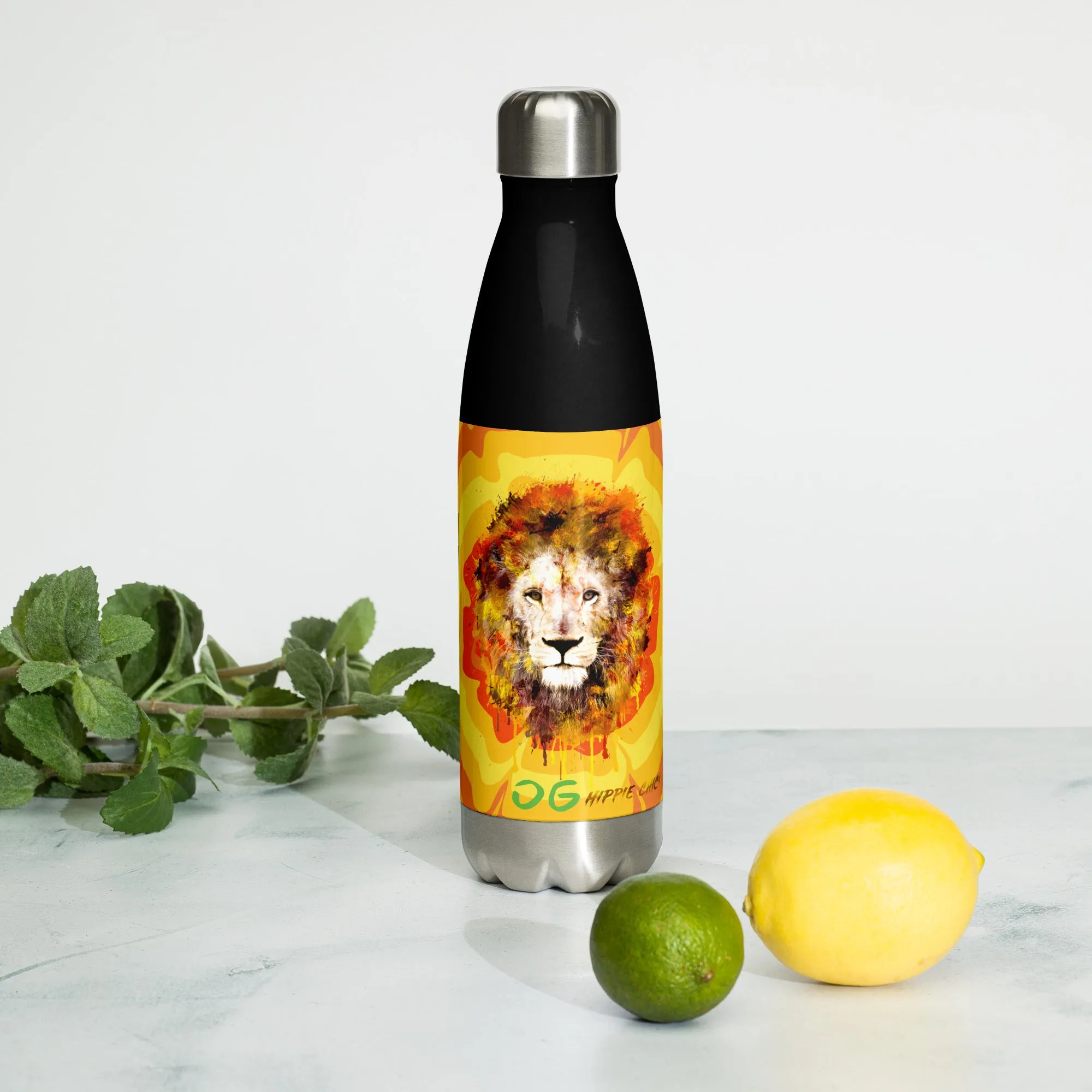 Sunny Flower Stainless Steel Water Bottle