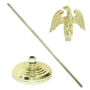 Super Tough Indoor Telescoping Flagpole Kit - No Flag
