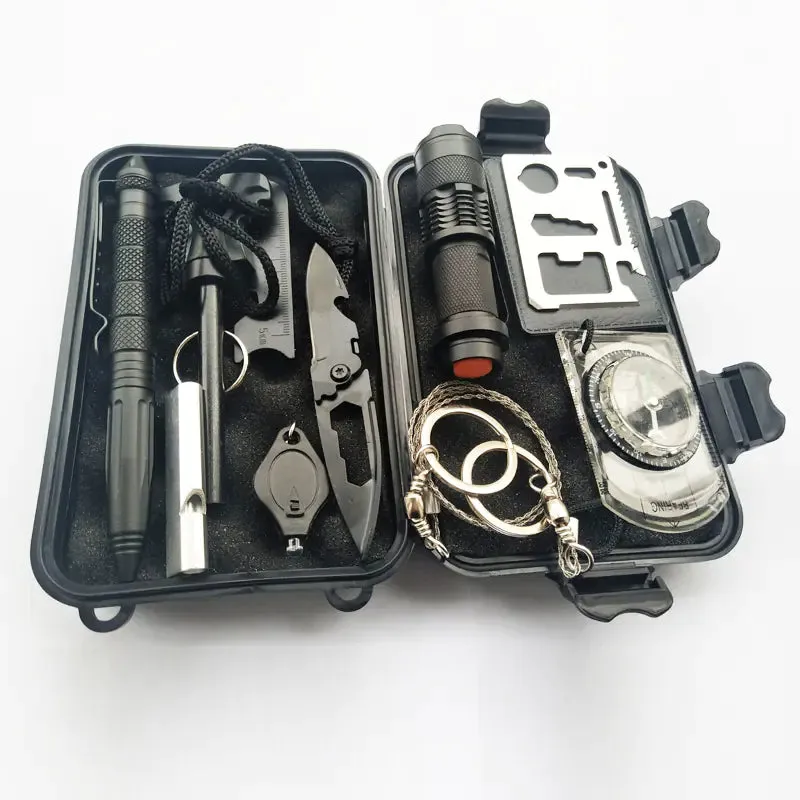 Survival Tool Set for Outdoor Emergency and Travel