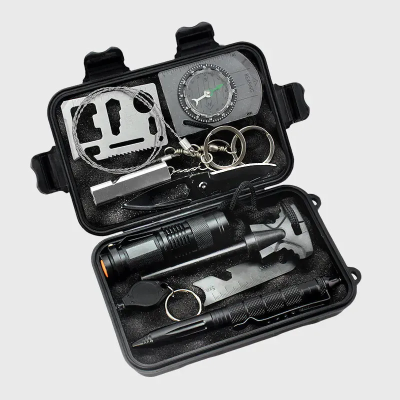 Survival Tool Set for Outdoor Emergency and Travel