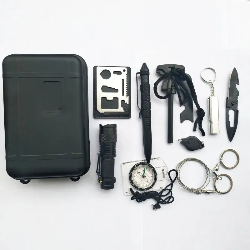 Survival Tool Set for Outdoor Emergency and Travel