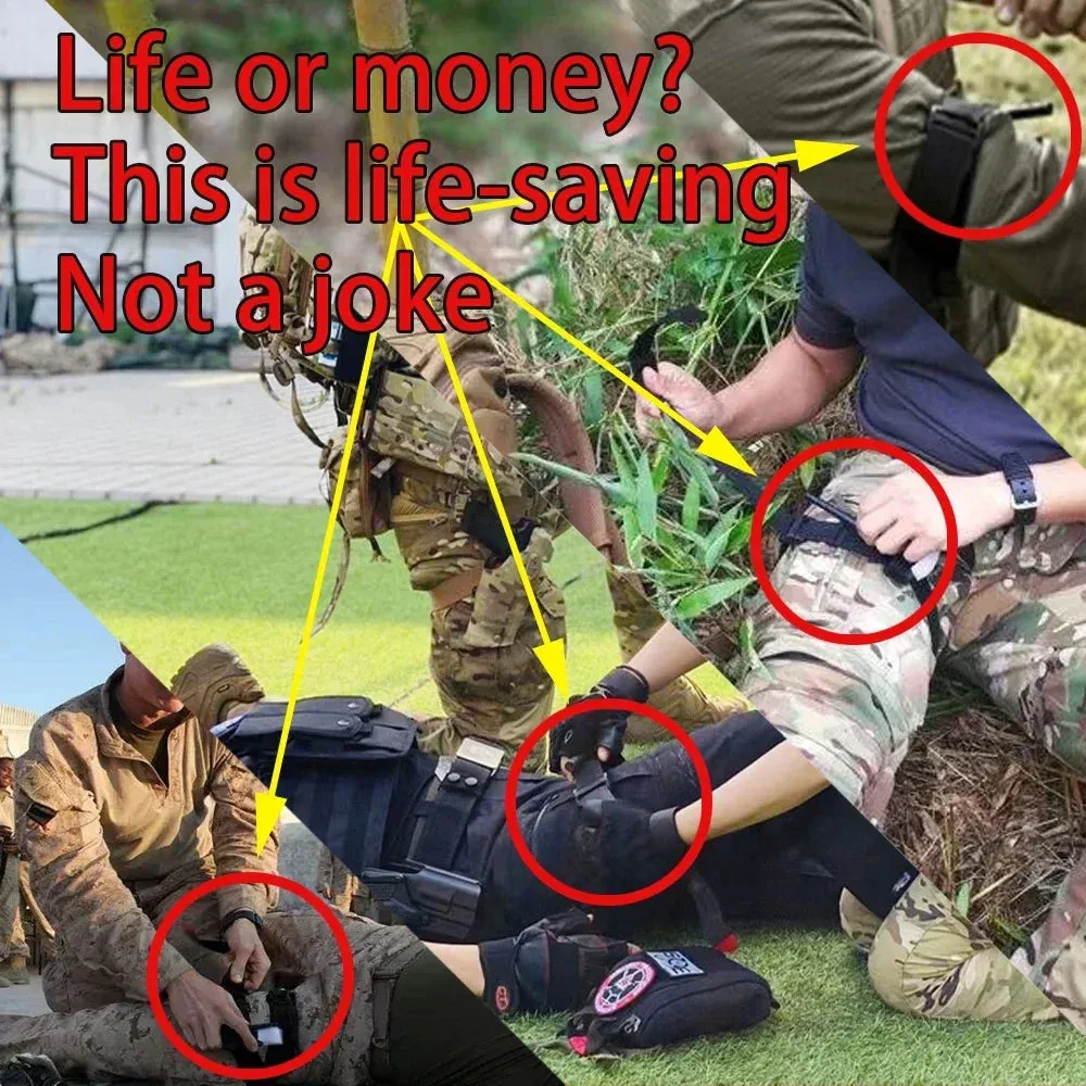 Tactical Aluminium Rod Tourniquet – One-Handed Operation for Emergency & Survival