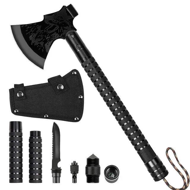Tactical Axe Foldable Survival Camping Axe Multi Tool Kit