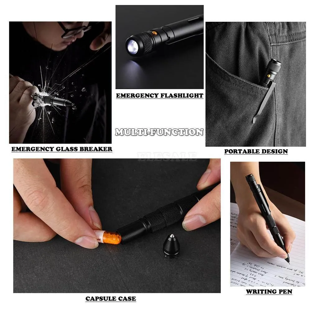 Tactical FlashPen - Multifunctional Emergency Military Tool