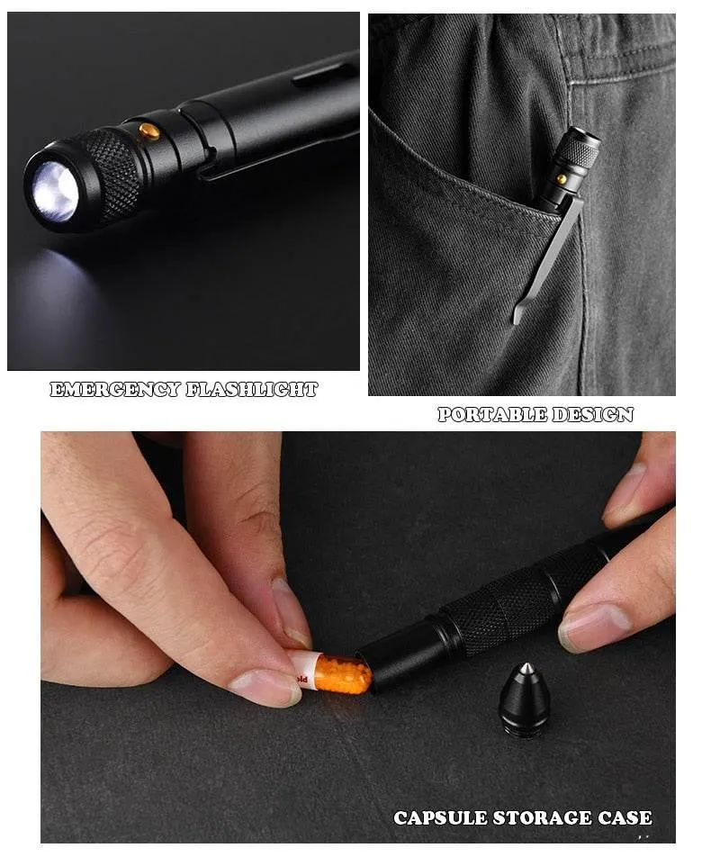 Tactical FlashPen - Multifunctional Emergency Military Tool