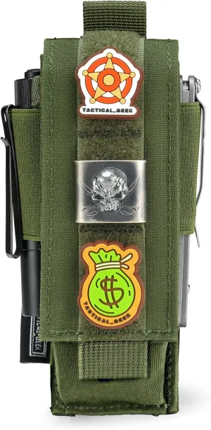TACTICAL GEEK EXT8 EDC Belt Organizer, Molle Multitool Sheath, EDC Pocket Organizer for, Small Tool Organizer Pouch Accessories for Daily Carry