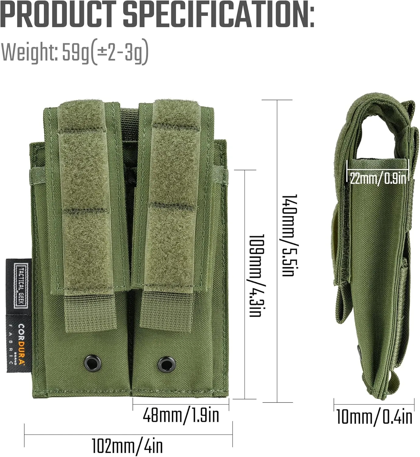TACTICAL GEEK EXT8 EDC Belt Organizer, Molle Multitool Sheath, EDC Pocket Organizer for, Small Tool Organizer Pouch Accessories for Daily Carry