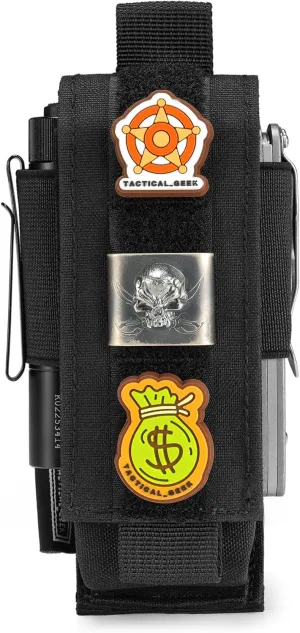 TACTICAL GEEK EXT8 EDC Belt Organizer, Molle Multitool Sheath, EDC Pocket Organizer for, Small Tool Organizer Pouch Accessories for Daily Carry