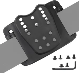 Tactical Nylon Holster Adapter, Adjustable Angle Multi-Holes Belt Loop Clip Adapter Attachment for Holsters and Mags Pouche Quick Locking