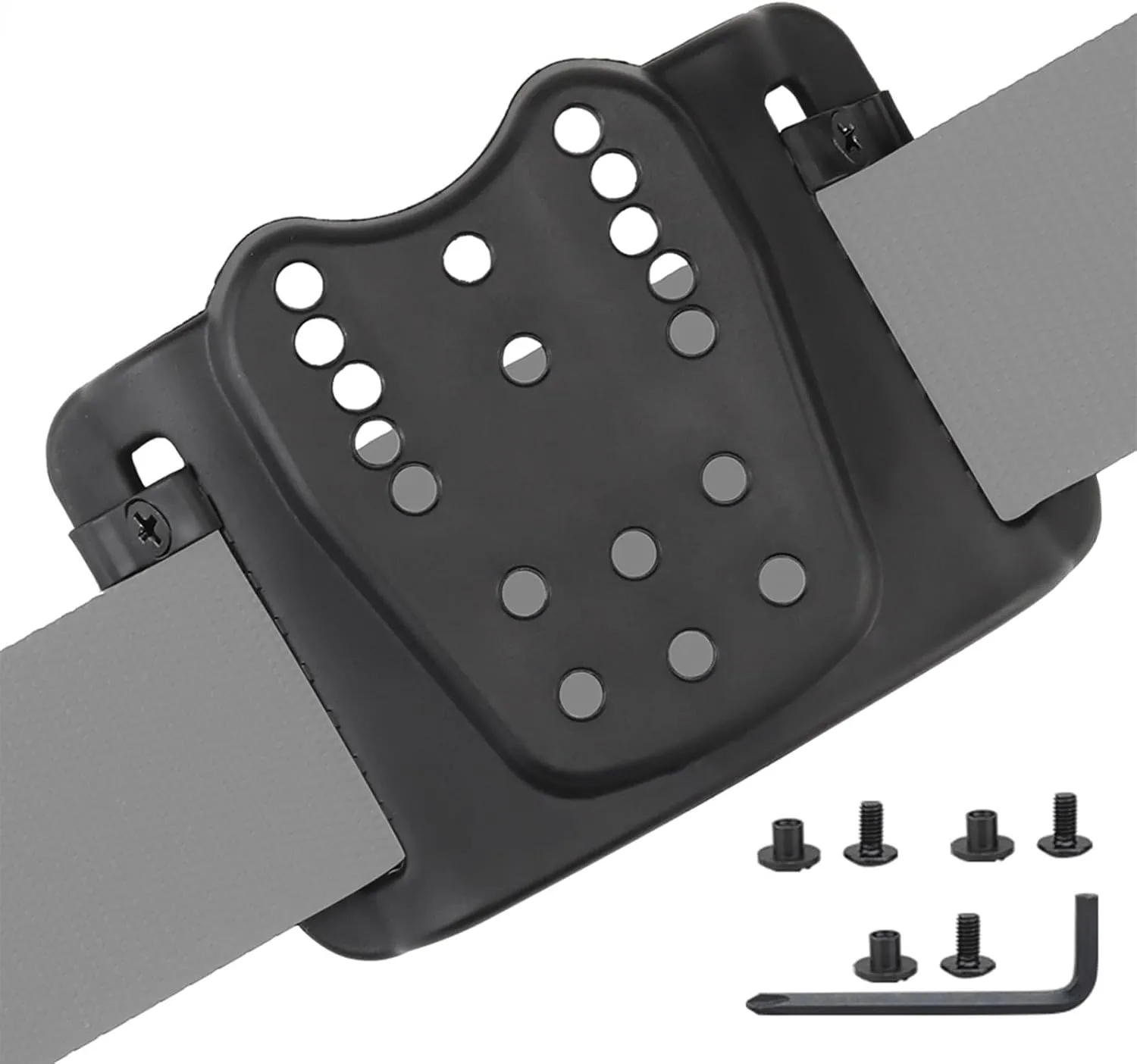 Tactical Nylon Holster Adapter, Adjustable Angle Multi-Holes Belt Loop Clip Adapter Attachment for Holsters and Mags Pouche Quick Locking