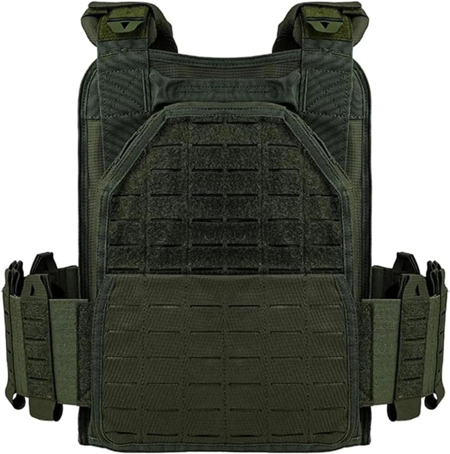 Tactical Vest for Men Quick Release Adjustable Airsoft Vest Laser-Cutting Modular Lightweight Vest